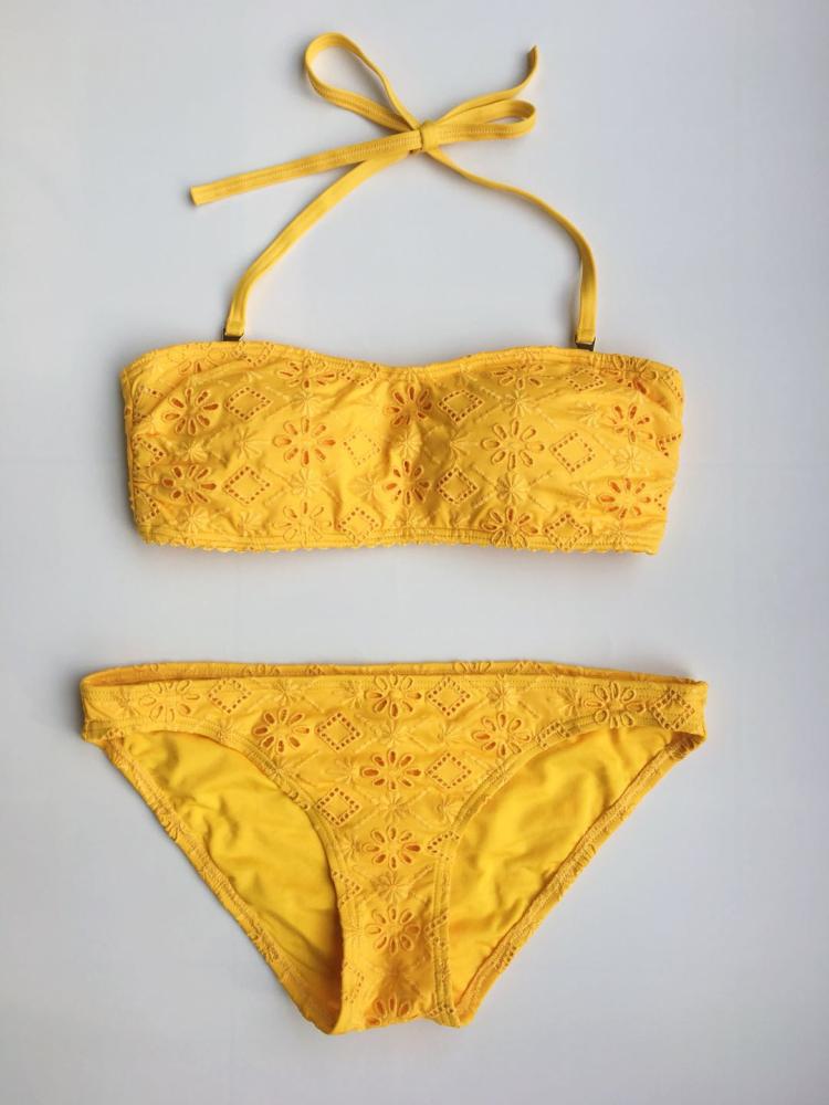 New Fashion Reworking Sexy Embroidery Bikini in Europe and America Gathers Lean Spa Two-Three-Point Swimsuit K19