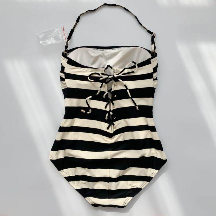 Triumph home US VC20 new striped one-piece swimsuit slim fashion sexy backless sexy female swimsuit 11