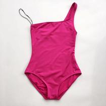 American light luxury PS solid color single shoulder sexy swimsuit slim off-the-shoulder simple temperament swimsuit P4