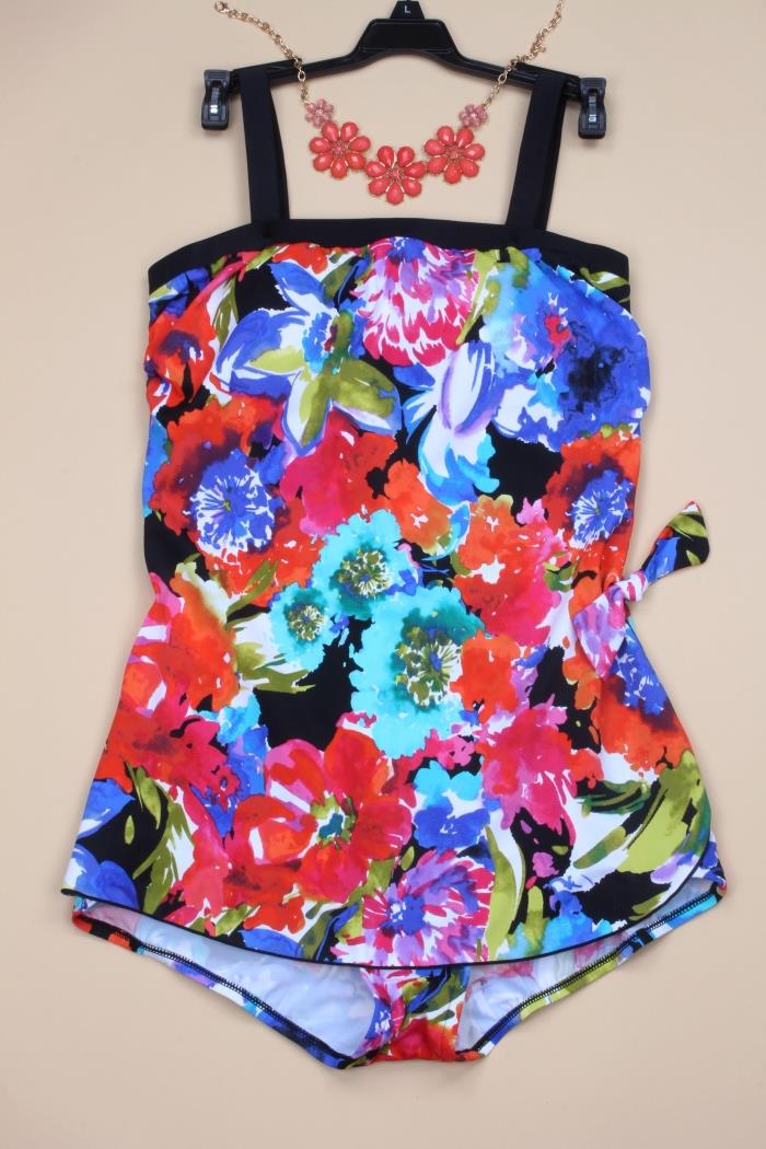 Triummy swimsuit European and American foreign trade big size swimsuit original single one-piece dress with slim fit and slim size spa swimsuit 3