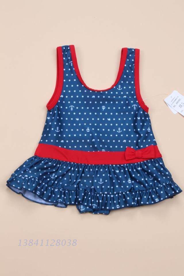 (Kyspin Bathing Suit) Japanese Westinghouse Children's children's children's fit swimsuit 1-year-old child 2-year-old small amount of spot 3