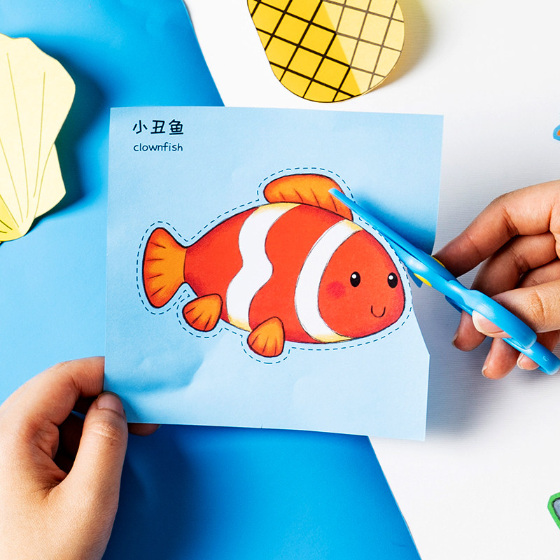 Children Cut Paper Handmade Kindergarten Elementary Simple 3-6 Year Old 4 Babies Introductory Puzzle Toy Fun Making Origami