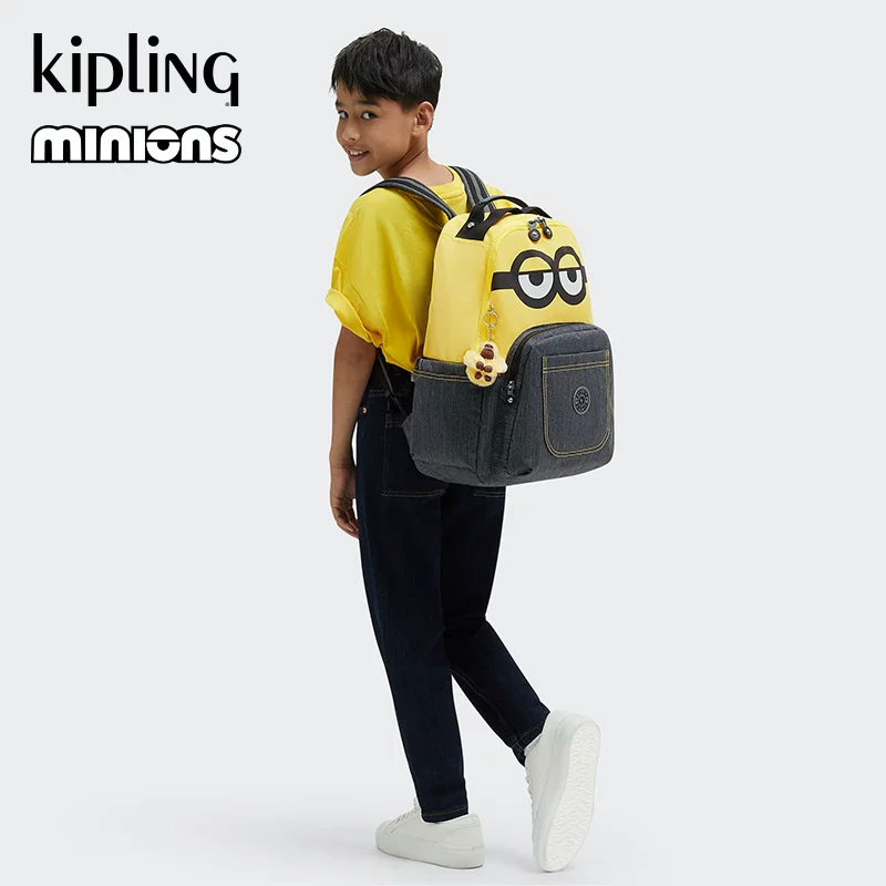 KIPLING x MINIONS小黄人校园联名系列2024夏新款双肩背包|SEOUL