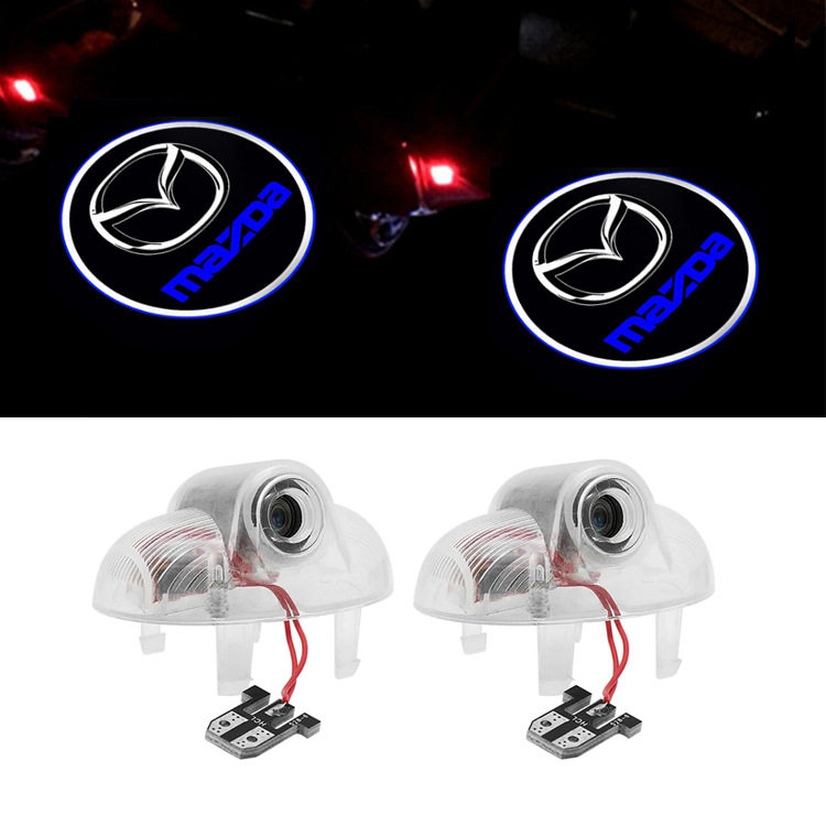 тюнинг фар 适用于马自达mazad迎宾灯rx-8睿翼cx-9马自达8车门改装镭射投影灯 Male Chi
