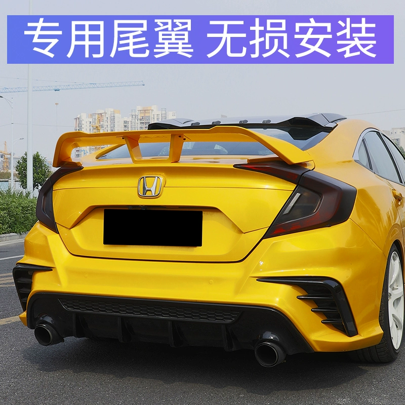 Thích hợp cho 16-20 Honda Civic sửa đổi cánh sau mười thế hệ thể thao sửa đổi mẫu máy bay cánh máy bay cánh thể thao - Sopida trên