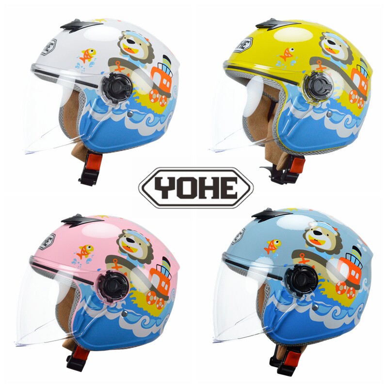 3C eternal 820 children's helmets spring and autumn semi helmets electric car men and women children Winter helmets warm baby helmets