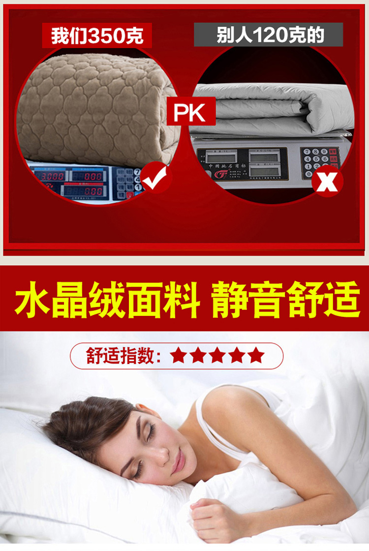 Dày doanh nghiệp giường bông Simmons nệm bảo vệ bộ đơn mảnh flannel độ che phủ giường trải giường bụi che nhung san hô mùa đông - Trang bị Covers Ga phủ giường