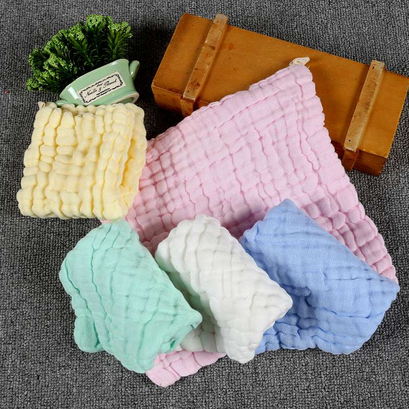 5 gauze towels Baby saliva towels Pure cotton baby face towels Children's small square towels Handkerchiefs for newborns
