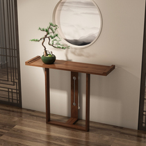 Chinese-style porch table porch solid wood aisle corridor small narrow table porch cabinet table decoration end view