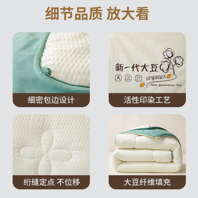 Yalu soy fiber quilt core quilt winter quilt thickened warm students dormory spring and autumn quilt single autumn and winter quilt