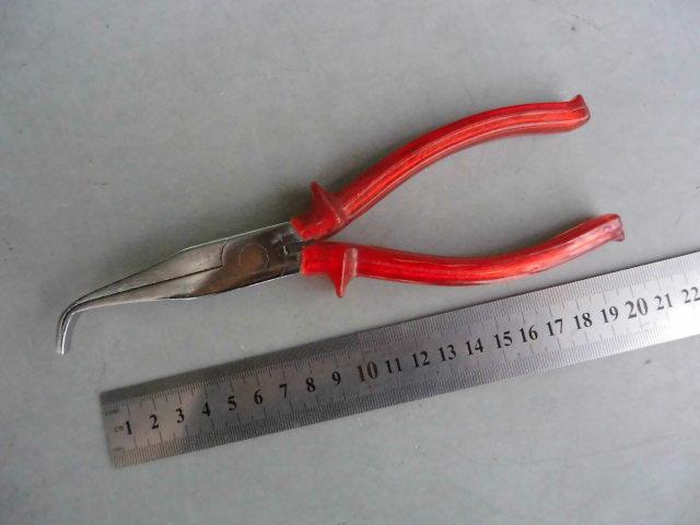 90s Export old goods 8 inch Bend Mouth Pliers No Teeth Flat Mouth Pliers Crooked Mouth Pliers 200mm nostalgic profiled old pliers-Taobao