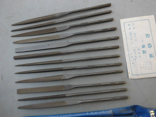 1992 Old and cargo flying arrows Shkin filing 12 pieces of plastic surgery filing precision model filing DIY small filing knife-Taobao