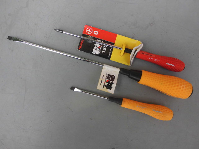 Inventory Tajima tools Thor series screwdriver elastic rubber handle screw batch word cross screwdriver screwdriver screwdriver changer
