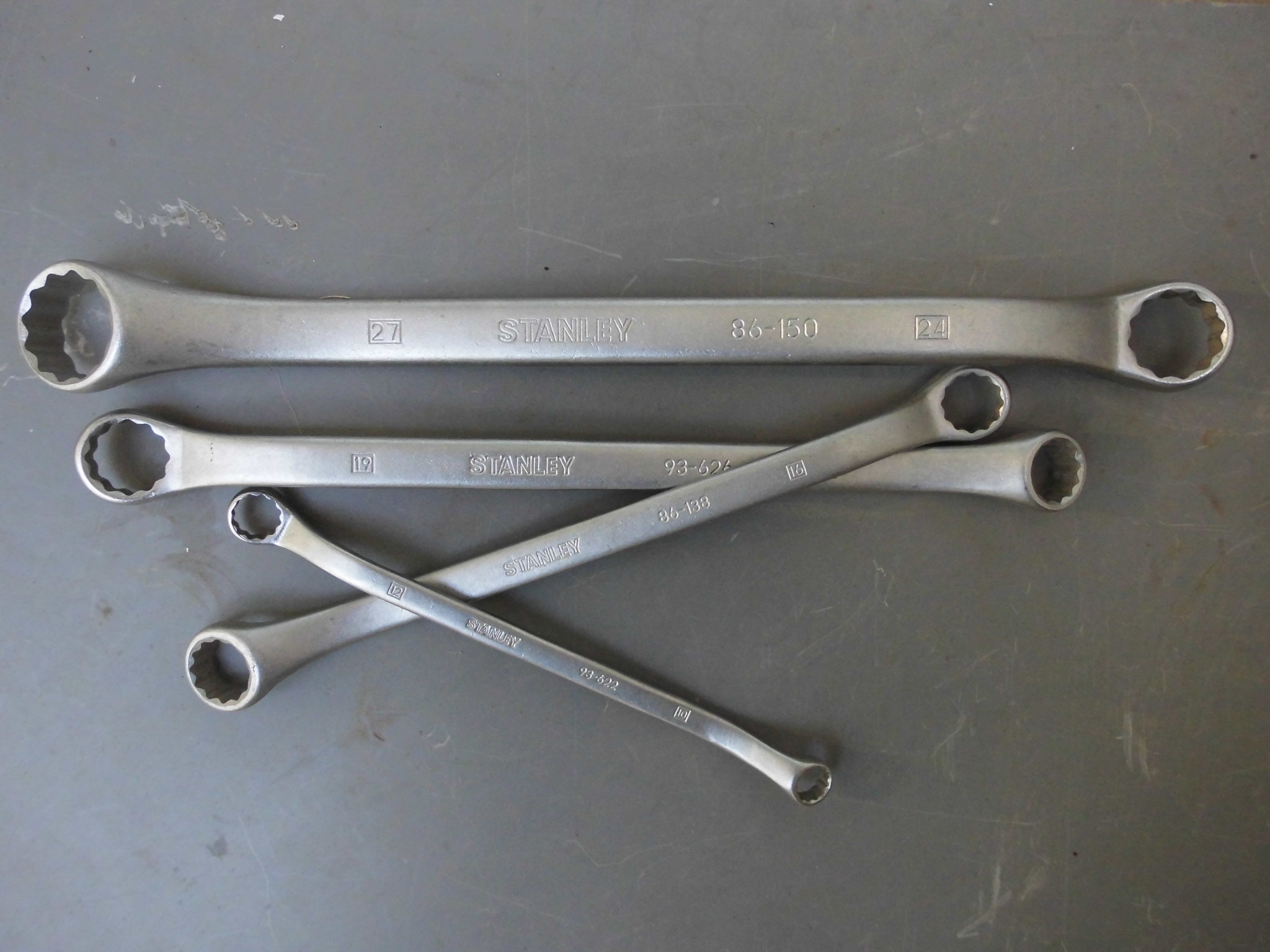 Taiwanese production Stanley Danley Double Head Plum Blossom style Plum Blossom spanner 45-degree angle frosted plum wrench