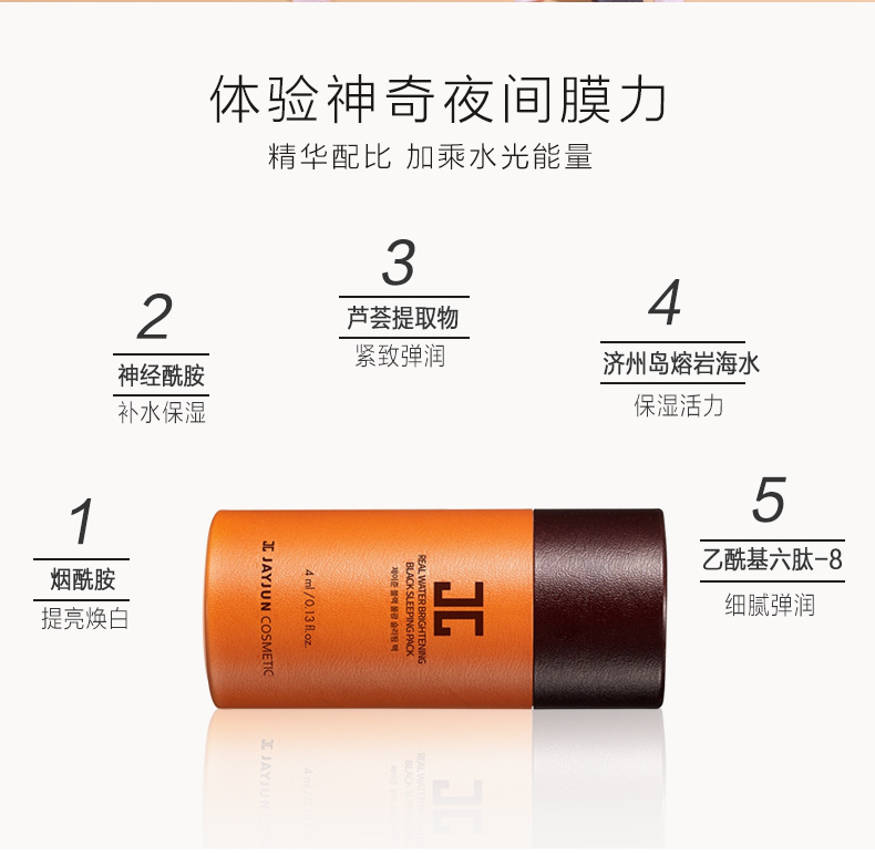 Mặt nạ ngủ Jayjun dùng một lần dưỡng ẩm làm sáng da làm sạch da thu nhỏ lỗ chân lông nước ánh sáng ban đêm - Mặt nạ kem dưỡng da mặt tốt