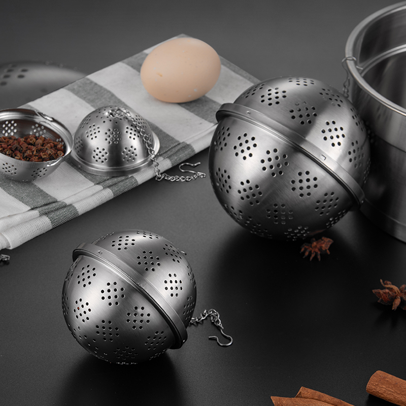 Seasoning Ball Tea Bag 304 Stainless Steel Flavoring filter Brine Cooking Spices Soup Bag Stew stock Box