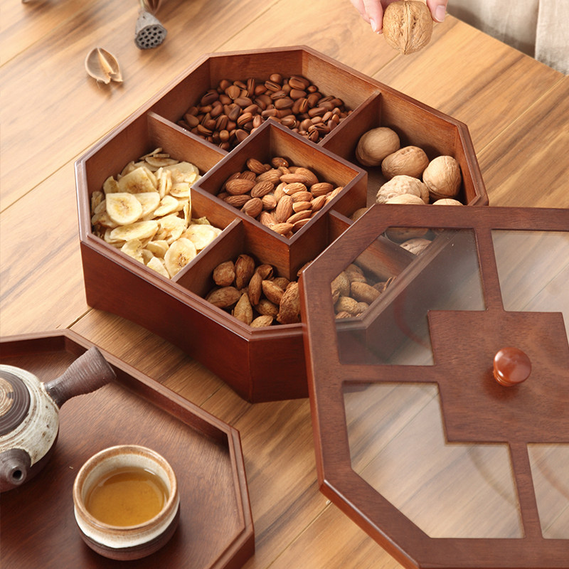 senseyo dried fruit plate home snack tea table nut box Zen living room refreshment plate creative eight treasure candy box