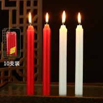 Red White Candle Home Power Outage Smoke-free Long Pole Birthday Odorless Lighting Loving Anniversaries Wedding Scene Sacrifices