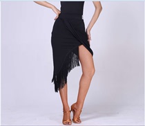 Summer new dance performance Costume Professional Art Examination Adult Female Latin Dance Stream su Semi-body Skirt Practice