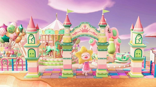 [Участник бесплатно большой] HS Fantasy Color Plaza Park Park 31 Animal Mori Forest Planning Planning Остров