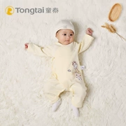 Quần áo sơ sinh Tongtai mùa thu đông 0-3-6 tháng cotton bé sơ sinh chạm đáy quần áo ngủ bướm