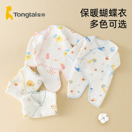 童泰 Детский зимний хлопковый стеганый удерживающий тепло комбинезон для новорожденных, осенний сезон