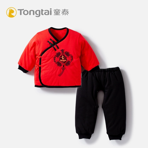 童泰 Детский комплект для новорожденных, красный чай улун Да Хун Пао, осенний праздничнный пуховик