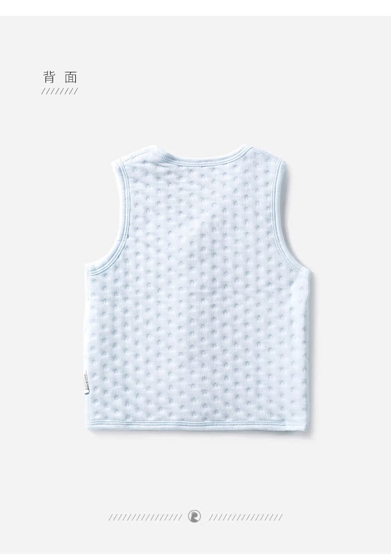 Tong Tai dày vest trẻ sơ sinh vest mùa thu và mùa đông cotton vest nam và nữ bé vest vai ấm áo gile cho bé gái 7 tuổi