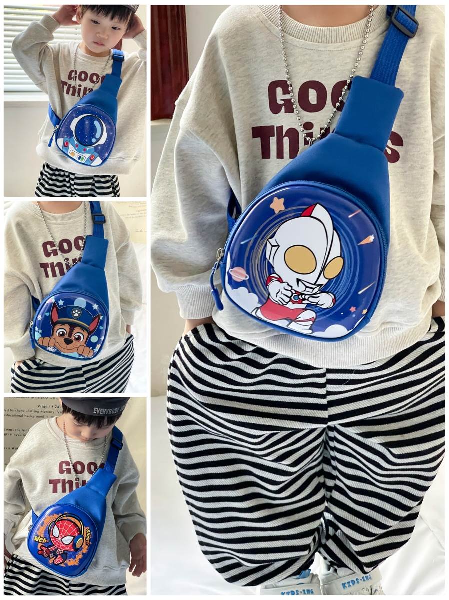 子供用バッグ韓国のトレンディなクールな男の子チェストバッグアウトドア旅行クロスボディバッグ女の子赤ちゃんミニ軽量ショルダーバッグ