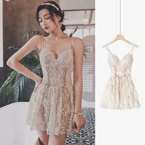 Lace swimsuit womens summer sexy backless seaside thin belly cover fairy one-piece conservative 2021 new swimsuit