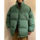 Зеленый пуховик