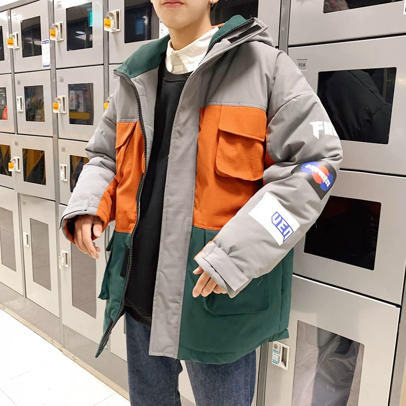 Trend brand down jacket for students, 2019, Korean style, increased thickness