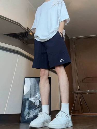 Нейлоновые летние шорты, баскетбольные быстросохнущие шелковые штаны для отдыха, в американском стиле