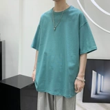 Трендовая футболка с коротким рукавом для отдыха, коллекция 2021, оверсайз, в корейском стиле, круглый воротник, короткий рукав