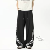 Летние спортивные штаны для отдыха, в американском стиле, свободный крой, оверсайз