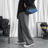 Мужские осенние трендовые штаны, свободный прямой крой, коллекция 2021