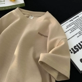 Летняя тонкая футболка с коротким рукавом, оверсайз