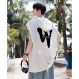 Летний жилет с капюшоном, в американском стиле