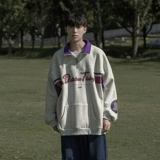 Tide, демисезонная толстовка с молнией, небольшой свитшот, дизайнерская куртка, на молнии, в американском стиле, тренд сезона