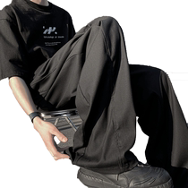 Pendant Sensation Ice Silk Casual Western Dress Pants Mens Spring 2024 New Cleanfit Straight Cylinder Loose big-size Western pants