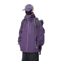 Mountain style windproof jacket mens spring and autumn 2024 new outdoor handsome sunscreen hooded top jacket