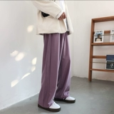 Мужские осенние трендовые штаны, свободный прямой крой, коллекция 2021