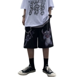 Шорты, трендовые штаны в стиле хип-хоп, оверсайз, в корейском стиле, свободный прямой крой