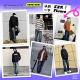 Демисезонные джинсы, штаны, повседневные брюки, осенние, в американском стиле, оверсайз, свободный прямой крой