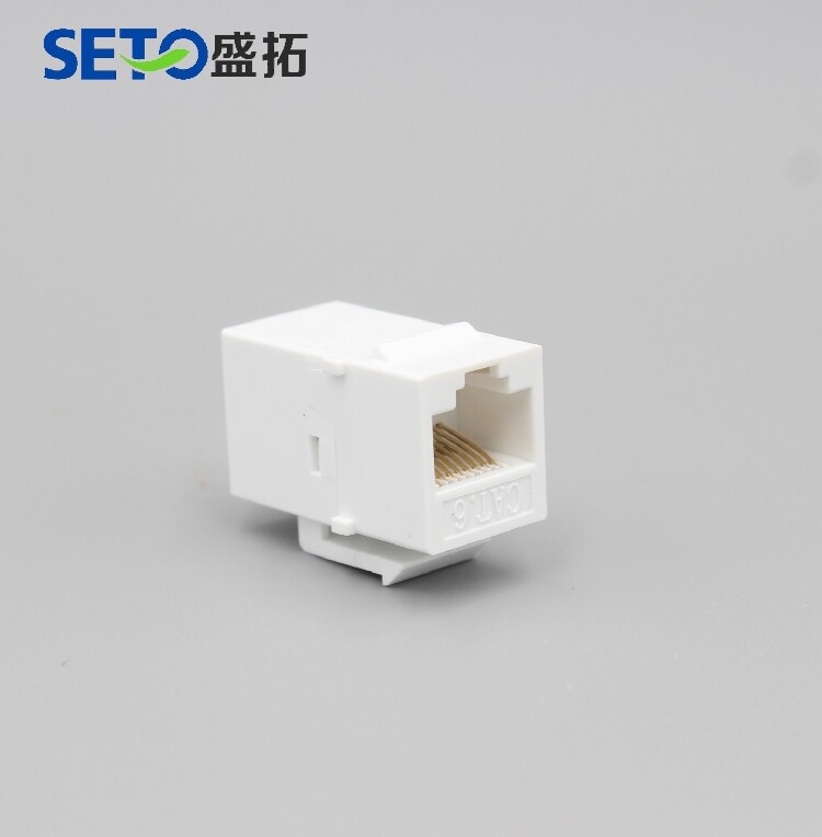Distribution frame network through CAT6 category six module network cable network port module RJ45 module Crystal Head to Connector