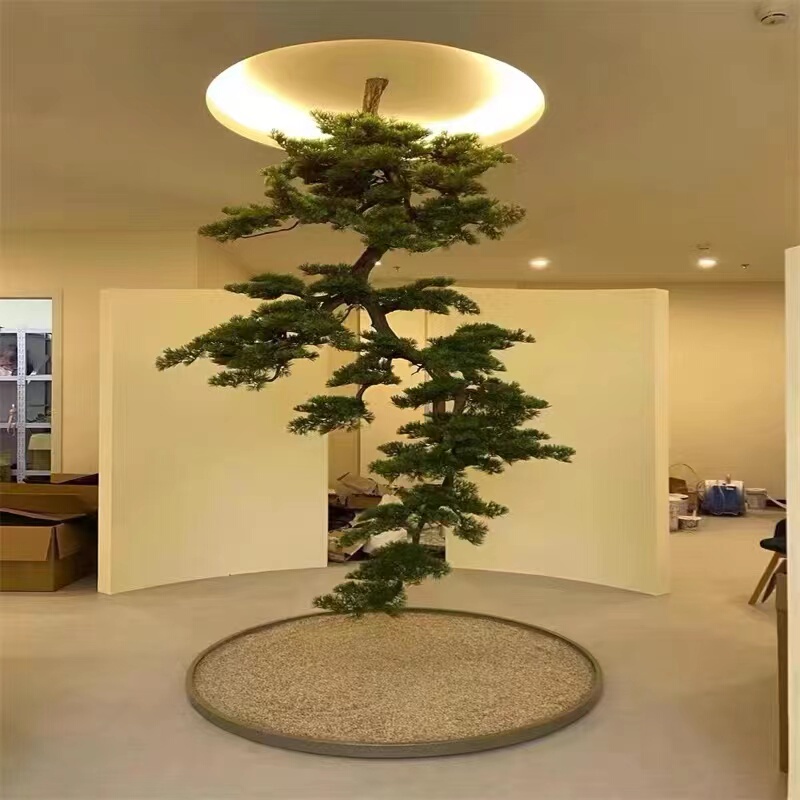 Inverted Pine Tree Hanging Artificial Welcoming Pine Large Hanging Pine Branches Wall Hanging Landscape Decoration Hotel Ceiling Decoration