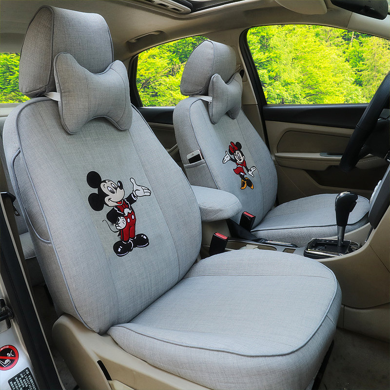 Suzuki Gyumnian Vitterratian SX4 Saddle Car Seat Cover All Season Linen Cushion