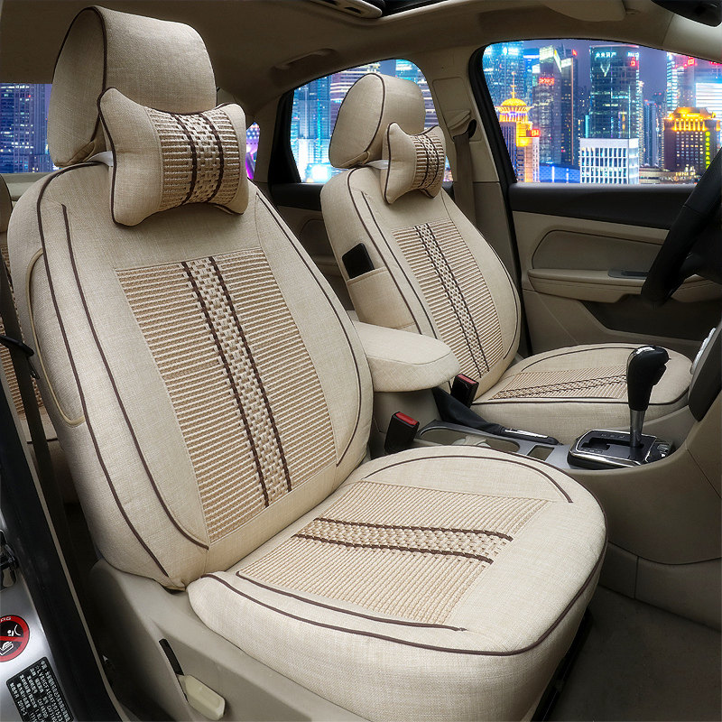 Baojun 730 Wuling Hongguang S Rongguang V Zhiguang Journey 7-seat all-inclusive car seat cover four seasons universal linen cushion