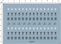 Gundam model HG White Rose (Capital Defense Brigade) Universal logo special water sticker (63227)