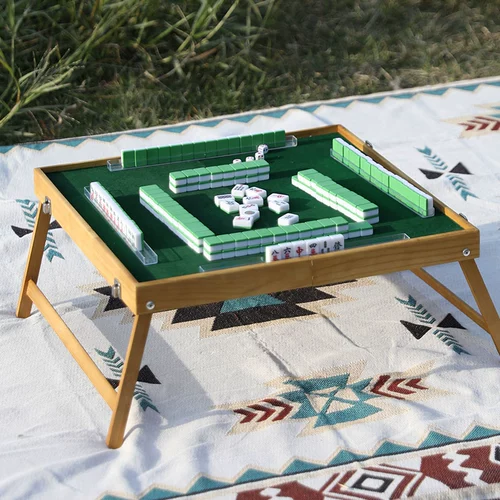Mini Mahjong Card может сложить столик Маджонг и стул общежитие портативное открытое кемпинг дом